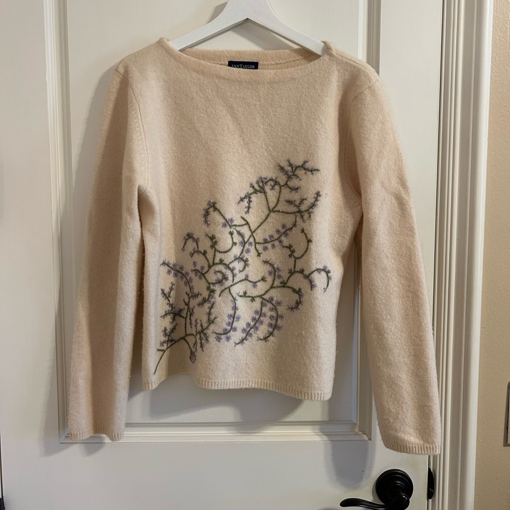 Ann Taylor Cream Sweater